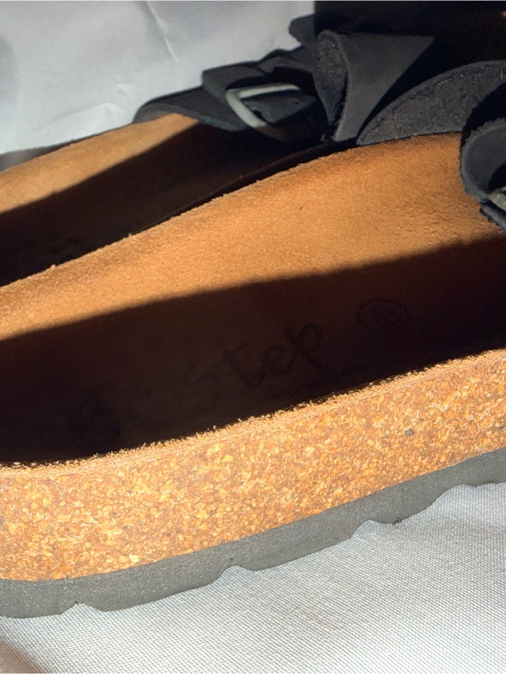 BioStep Made in Spain Black Double Buckle Comfort Slide Sandals Women's 8.5 - Picture 8 of 9